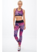 Pink and purple sports leggings H0011 - Online store - Boutique